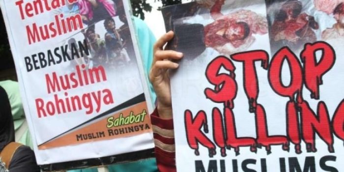 Masa Protes Masalah Rohingya